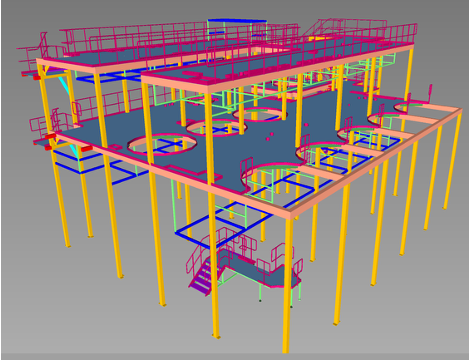 Multi-level floors & stair system